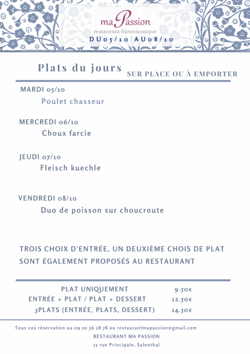 Plat du jour 7